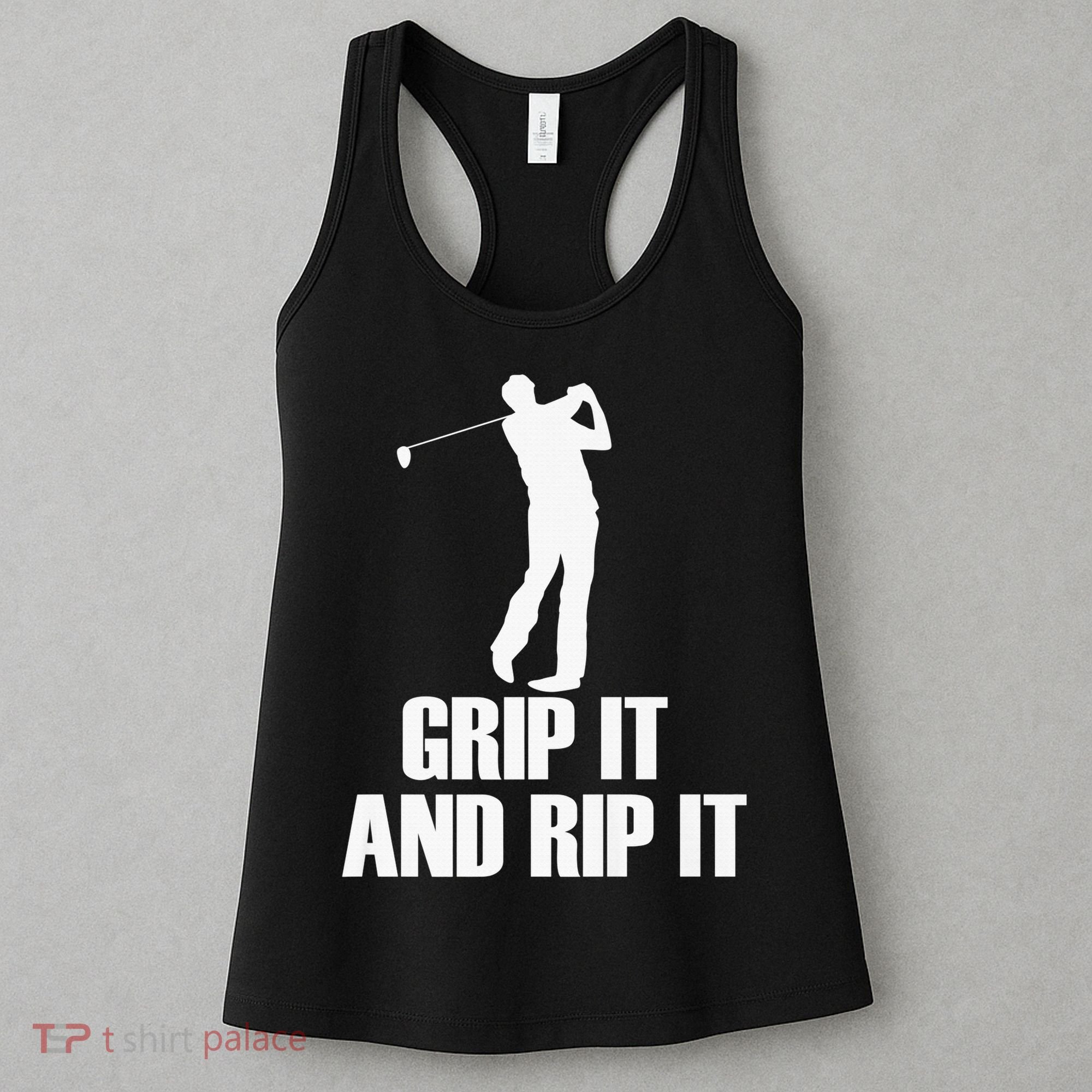 Funny Retro Grip and Rip It Disc Golf Women's Tank Top