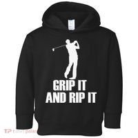 Funny Retro Grip and Rip It Disc Golf Toddler Hoodie thumb 0