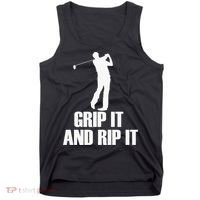 Funny Retro Grip and Rip It Disc Golf Tank Top thumb 0