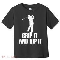 Funny Retro Grip and Rip It Disc Golf Toddler T-Shirt thumb 0