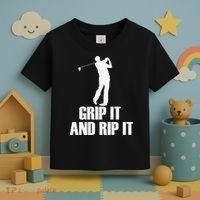 Funny Retro Grip and Rip It Disc Golf Toddler T-Shirt thumb 3