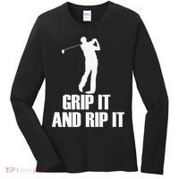 Funny Retro Grip and Rip It Disc Golf Women's Long Sleeve Shirt thumb 0