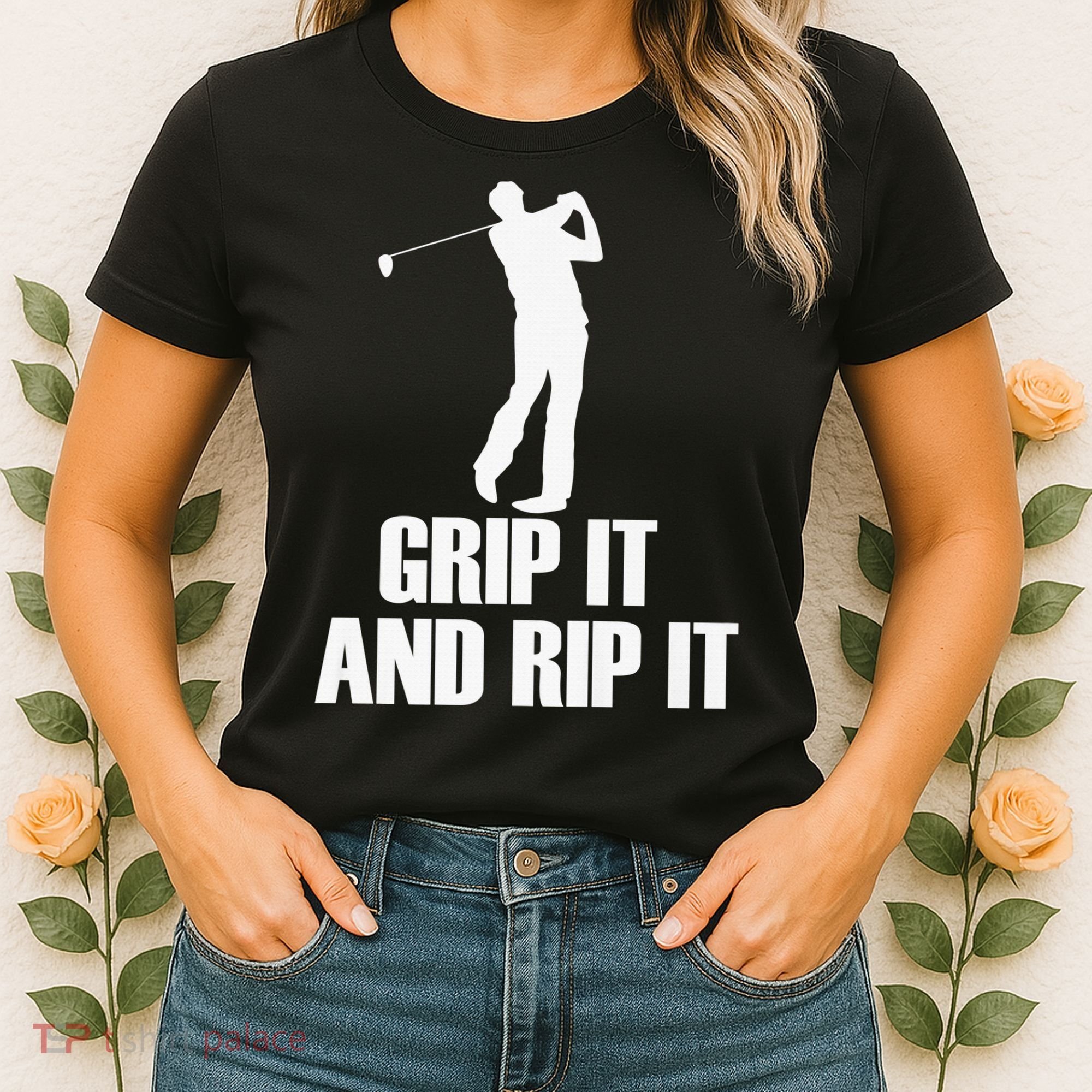 Funny Retro Grip and Rip It Disc Golf Women's T-Shirt