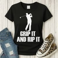 Funny Retro Grip and Rip It Disc Golf Women's T-Shirt thumb 3