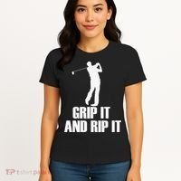 Funny Retro Grip and Rip It Disc Golf Women's T-Shirt thumb 4