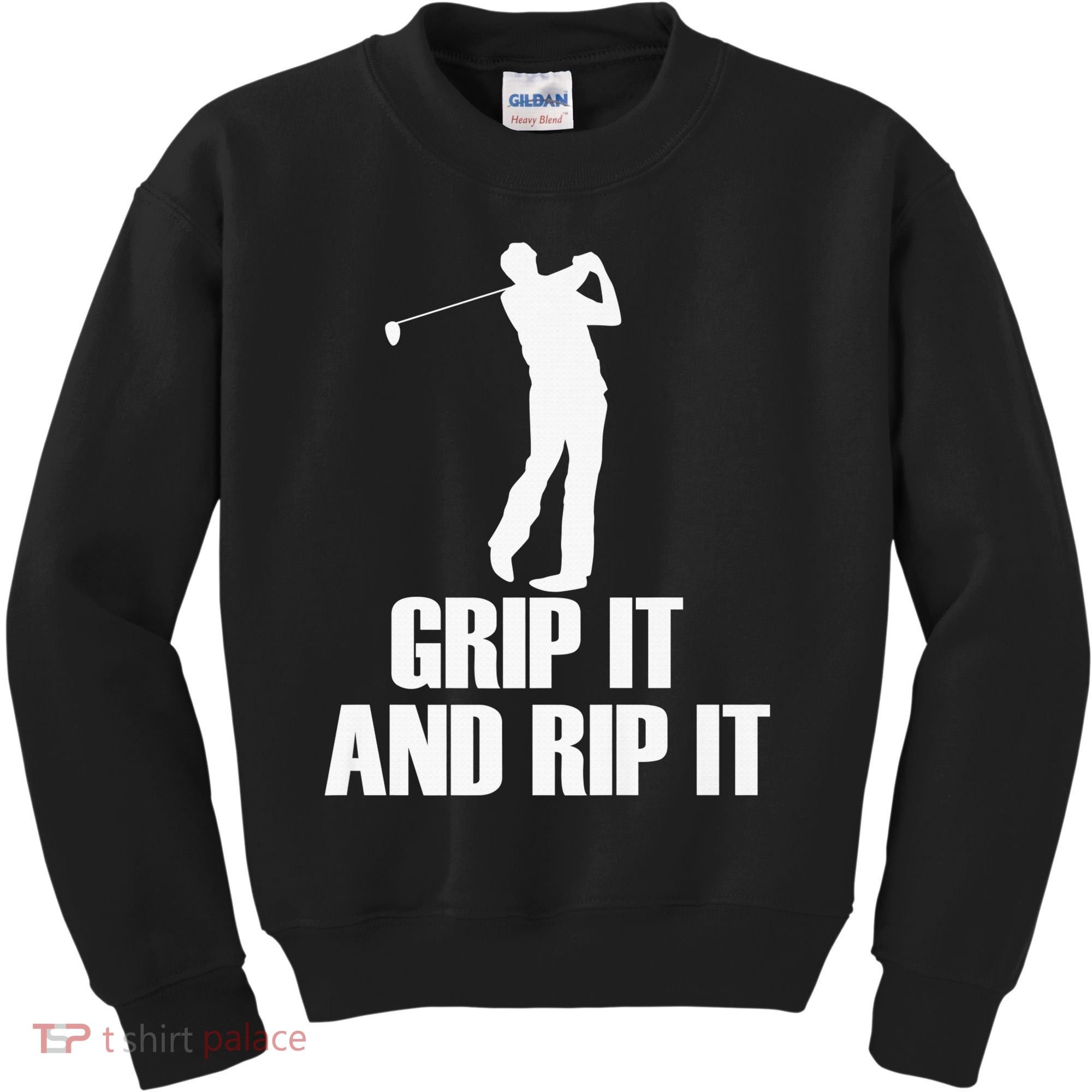Funny Retro Grip and Rip It Disc Golf Kids Sweatshirt