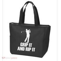 Funny Retro Grip and Rip It Disc Golf Tote Bag thumb 3
