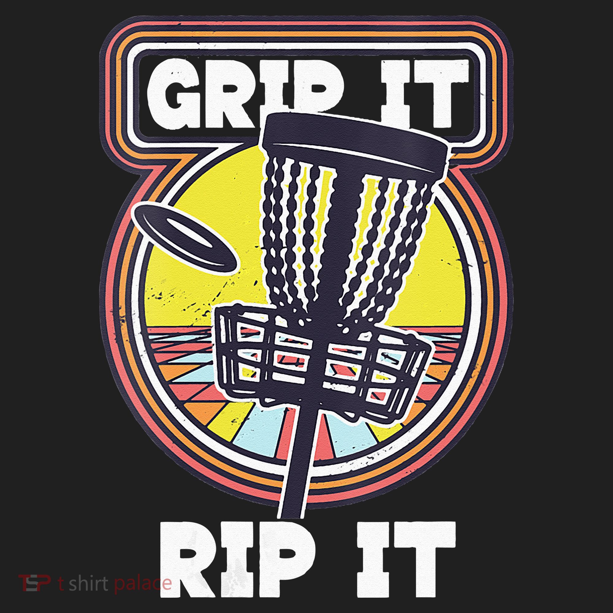 Funny Retro Grip and Rip It Disc Golf Women's Sweatshirt