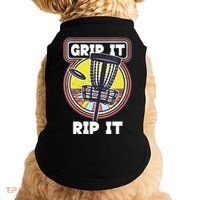 Funny Retro Grip and Rip It Disc Golf Doggie Tank thumb 0