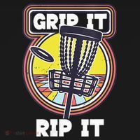 Funny Retro Grip and Rip It Disc Golf Doggie Tank thumb 4