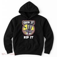 Funny Retro Grip and Rip It Disc Golf Hoodie thumb 0