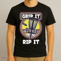 Funny Retro Grip and Rip It Disc Golf T-Shirt thumb 3
