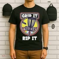 Funny Retro Grip and Rip It Disc Golf T-Shirt thumb 6