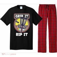 Funny Retro Grip and Rip It Disc Golf Pajama Set thumb 0