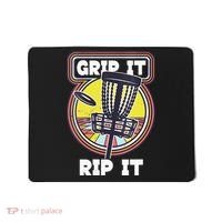 Funny Retro Grip and Rip It Disc Golf Mousepad thumb 0