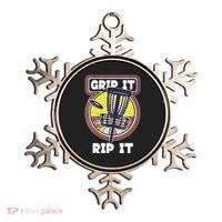 Funny Retro Grip and Rip It Disc Golf Ornament thumb 0