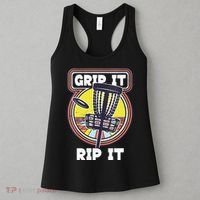Funny Retro Grip and Rip It Disc Golf Women's Tank Top thumb 3