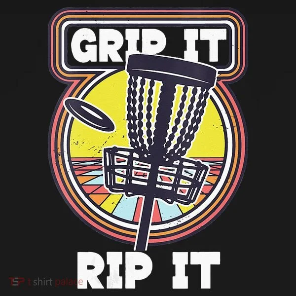 Funny Retro Grip and Rip It Disc Golf Baby Bodysuit