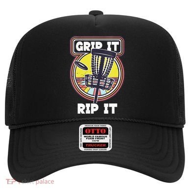 Funny Retro Grip and Rip It Disc Golf Hat
