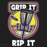 Funny Retro Grip and Rip It Disc Golf Hat thumb 2