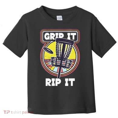 Funny Retro Grip and Rip It Disc Golf Toddler T-Shirt
