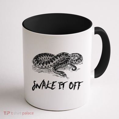 Funny Reptile Gift Snake It Off Meme Hognose Gift Coffee Mug back