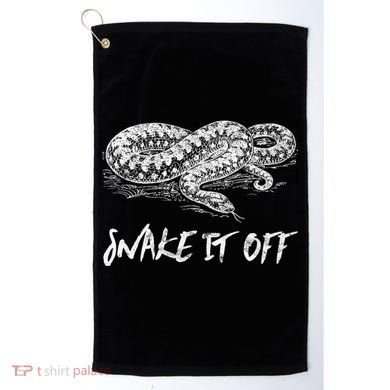 Funny Reptile Gift Snake It Off Meme Hognose Gift Golf Towel