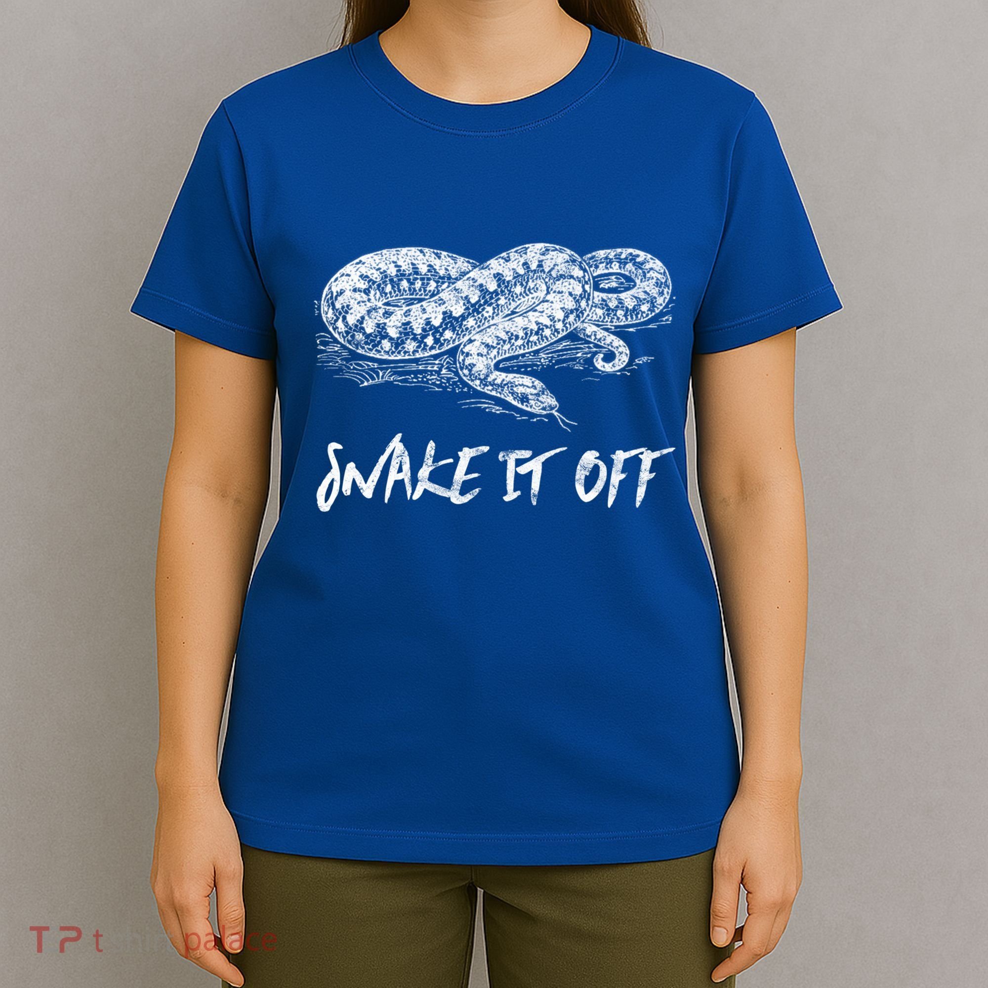 Funny Reptile Gift Snake It Off Meme Hognose Gift T-Shirt