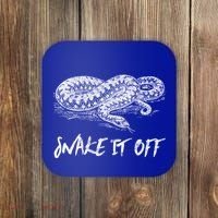Funny Reptile Gift Snake It Off Meme Hognose Gift Coaster thumb 0