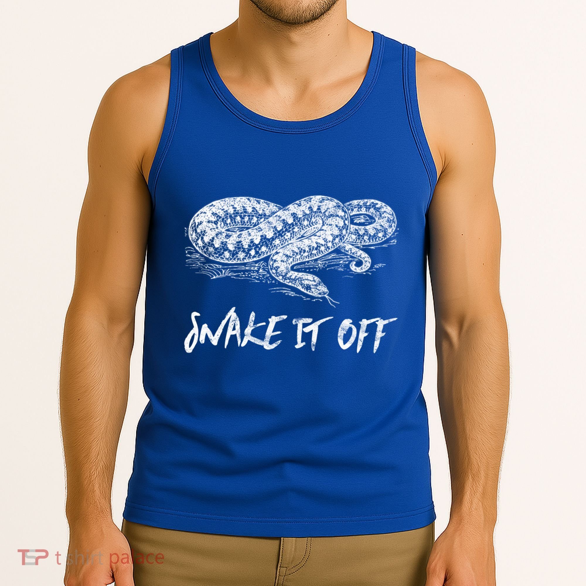 Funny Reptile Gift Snake It Off Meme Hognose Gift Tank Top