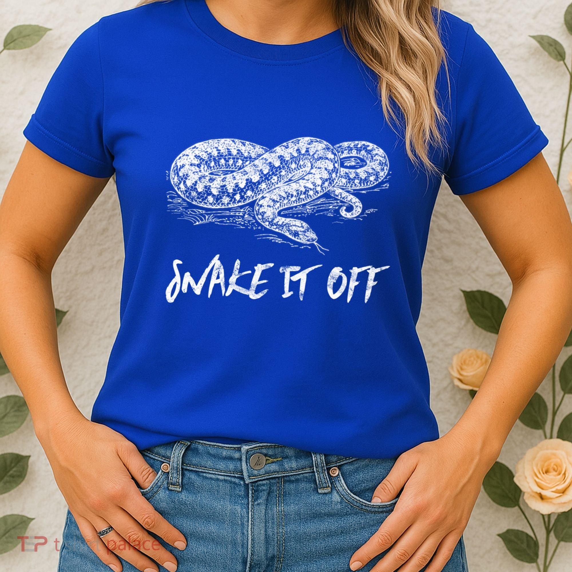 Funny Reptile Gift Snake It Off Meme Hognose Gift Women's T-Shirt