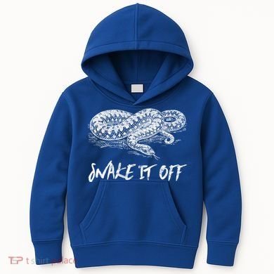 Funny Reptile Gift Snake It Off Meme Hognose Gift Kids Hoodie