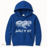 Funny Reptile Gift Snake It Off Meme Hognose Gift Kids Hoodie thumb 0