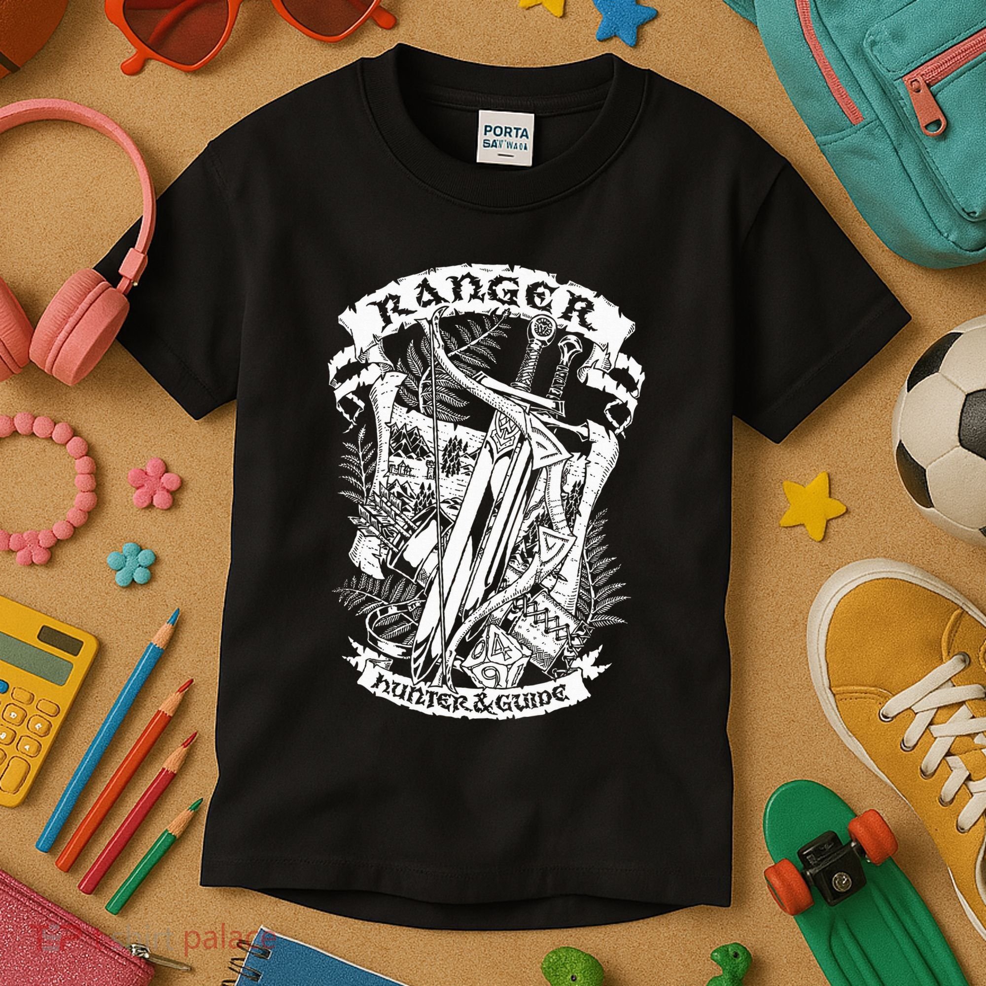 Fantasy Roleplaying Game Ranger Kids T-Shirt