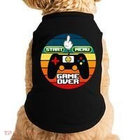 Funny Retro Game Over Gamer Doggie Tank thumb 0