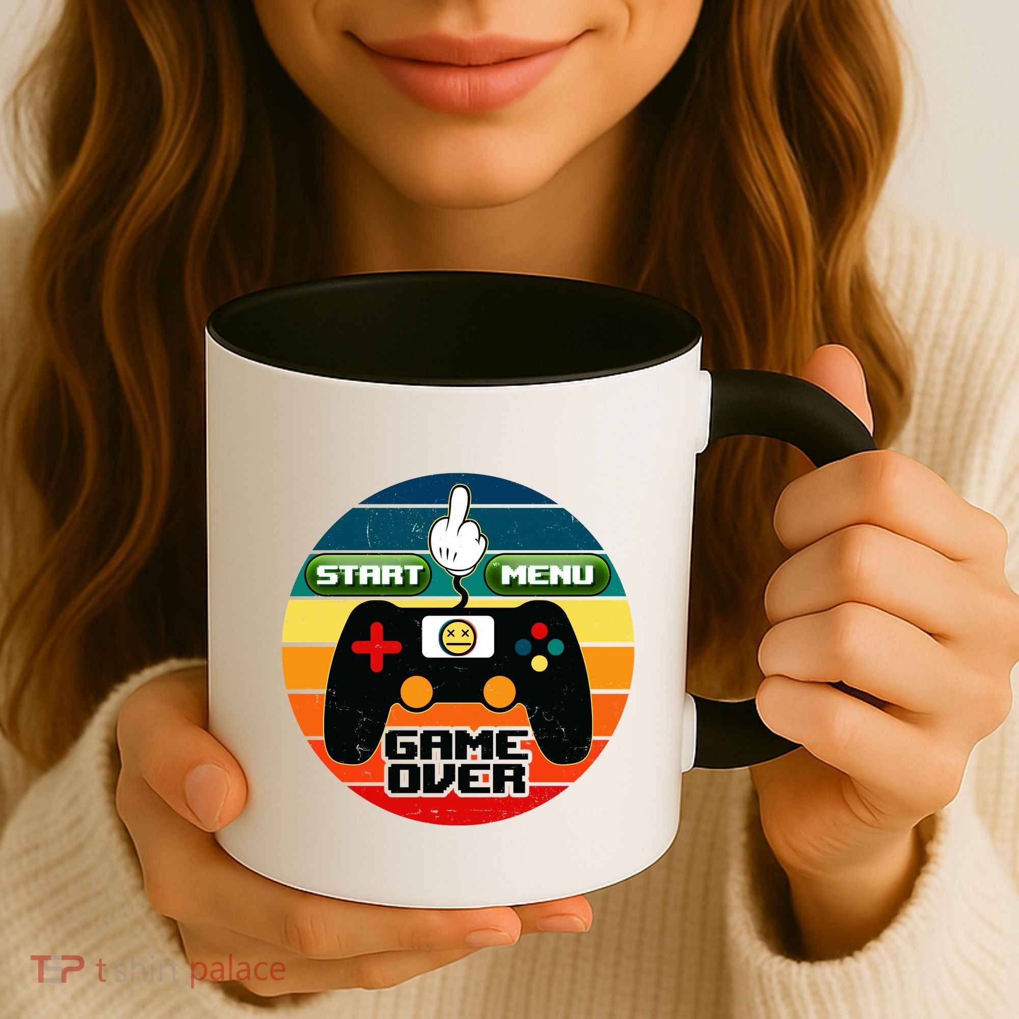 Funny Retro Game Over Gamer Coffee Mug