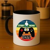 Funny Retro Game Over Gamer Coffee Mug thumb 4