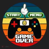 Funny Retro Game Over Gamer Beanie thumb 2