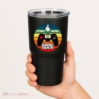 Funny Retro Game Over Gamer Tumbler thumb 2