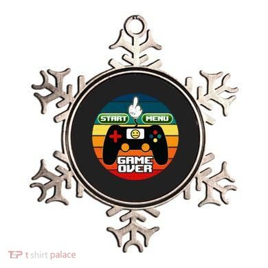 Funny Retro Game Over Gamer Ornament
