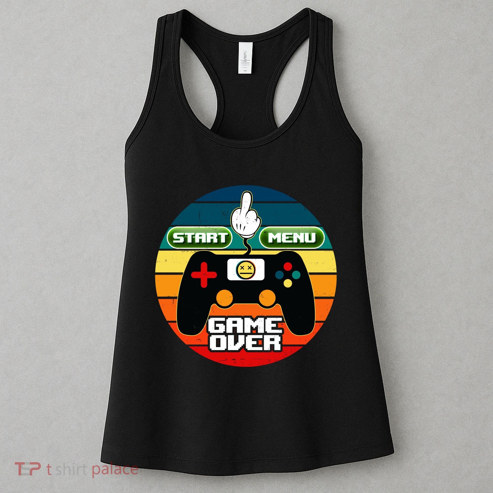Funny Retro Game Over Gamer Women's Tank Top