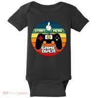 Funny Retro Game Over Gamer Baby Bodysuit thumb 0