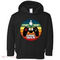 Funny Retro Game Over Gamer Toddler Hoodie thumb 0