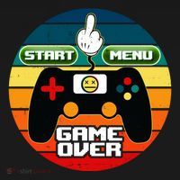 Funny Retro Game Over Gamer Toddler T-Shirt thumb 4