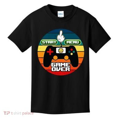 Funny Retro Game Over Gamer Kids T-Shirt