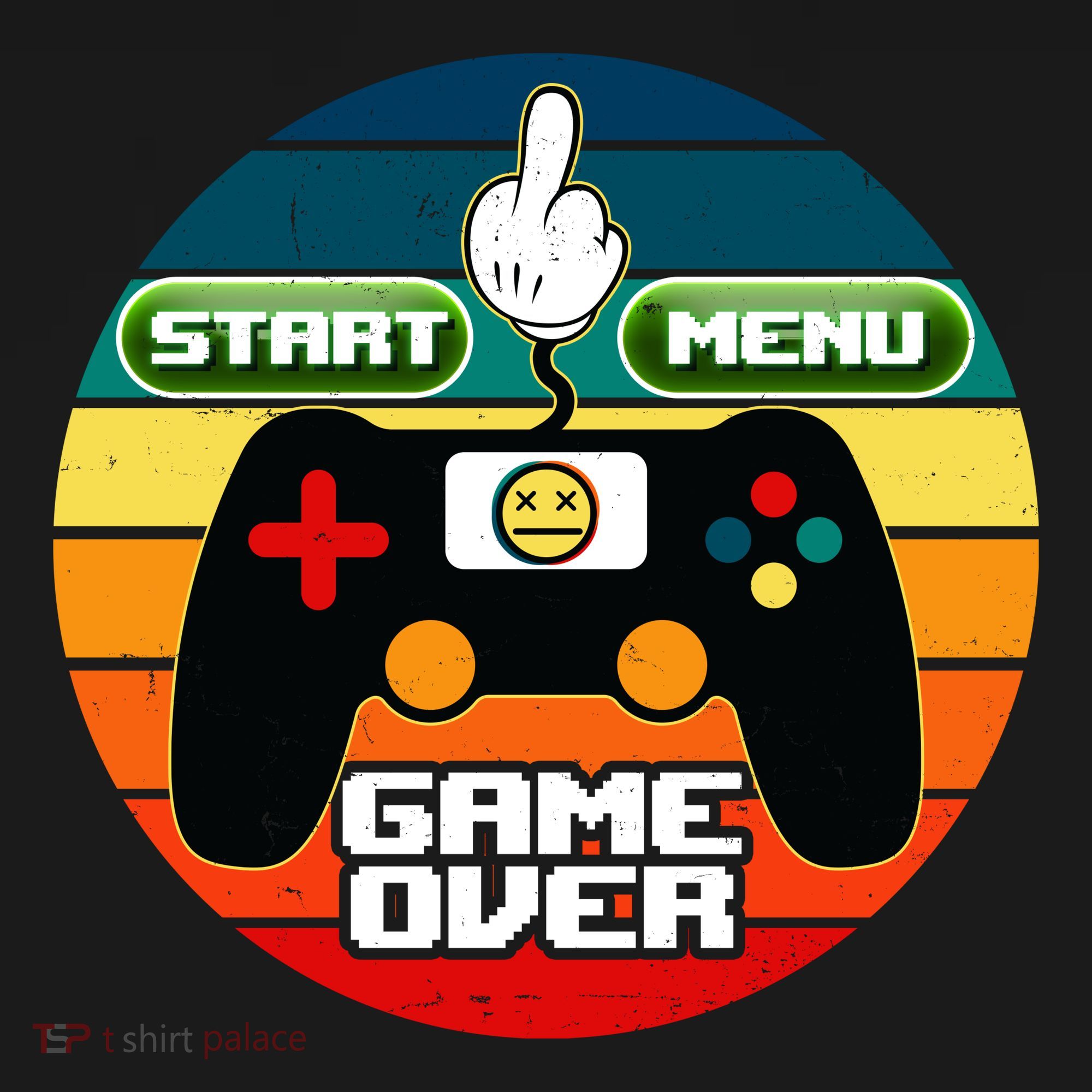 Funny Retro Game Over Gamer Kids T-Shirt