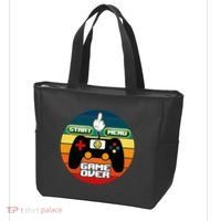 Funny Retro Game Over Gamer Tote Bag thumb 3