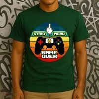 Funny Retro Game Over Gamer T-Shirt thumb 3