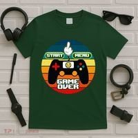 Funny Retro Game Over Gamer T-Shirt thumb 5