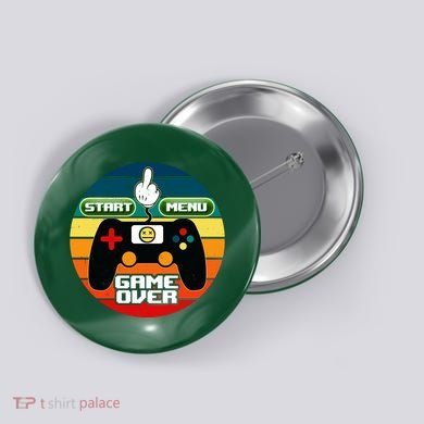 Funny Retro Game Over Gamer Button